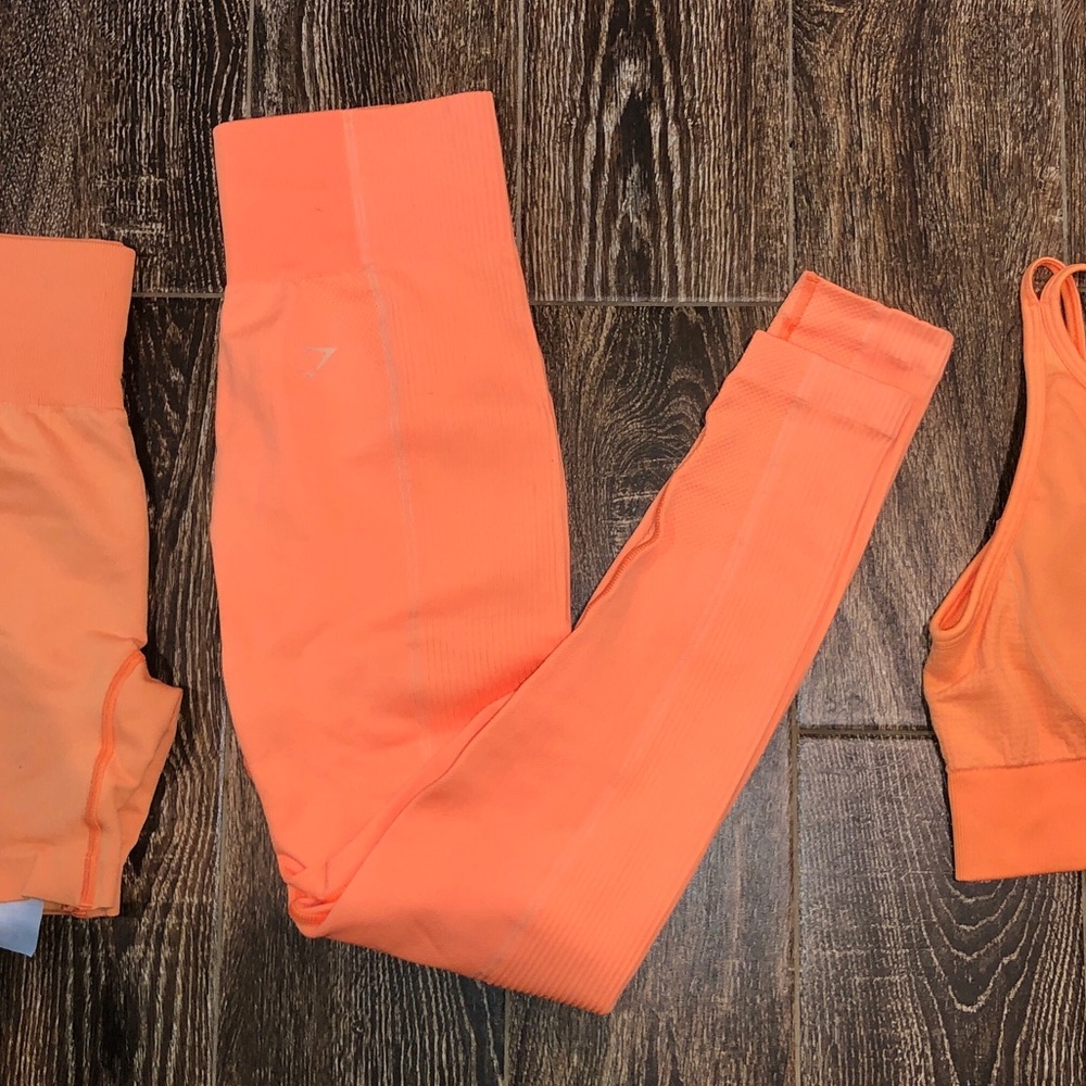 Gymshark Ultra Seamless Leggings Orange Medium
